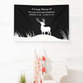 Deer in Loing Memory Herembrance Memorial Funeral Spandoek (Insitu)