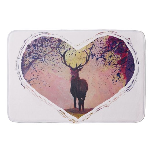 Deer in Love Badmat (Voorkant)