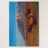 Deer in Mountain Home, Albert Bierstadt Legpuzzel (Verticaal)