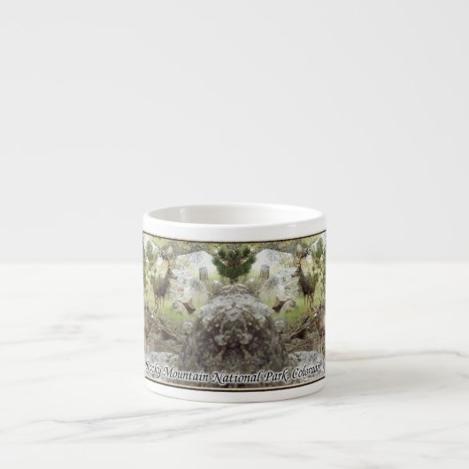 Deer in Rocky Mountain National Park Espresso Kop (Voorkant)