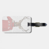 Deer in Ski Sweater 2 Bagagelabel (Achterkant horizontaal)