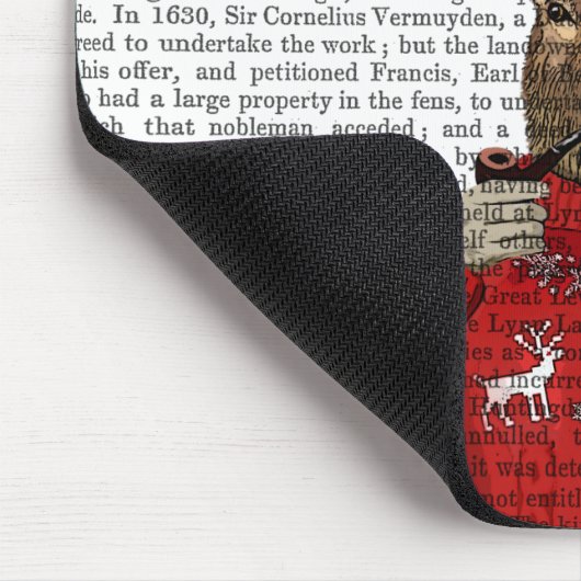 Deer in Ski Sweater 2 Muismat (Hoek)