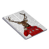 Deer in Ski Sweater 2 Notitieboek (Rechterzijde)