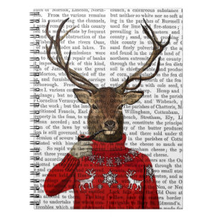Deer in Ski Sweater 2 Notitieboek