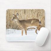 Deer in sneeuw muismat (Met muis)