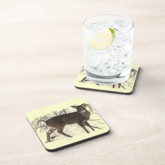 Deer in Snow Onderzetter (Rechterzijde)