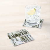 Deer in Snowfall Kartonnen Onderzetters (Insitu)