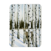 Deer in Snowfall Magneet (Verticaal)