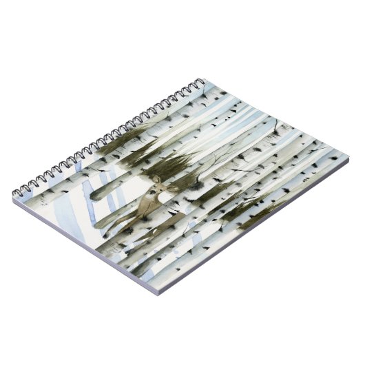 Deer in Snowfall Notitieboek (Linkerzijde)