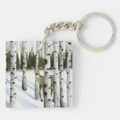 Deer in Snowfall Sleutelhanger (Achterkant)