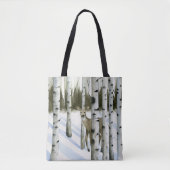 Deer in Snowfall Tote Bag (Voorkant)