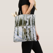 Deer in Snowfall Tote Bag (Dichtbij)