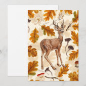 Deer in the autumnal forest (Voorkant / Achterkant)
