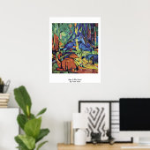 deer in the Forest ( ii ) van franz marc Poster (Thuiskantoor)