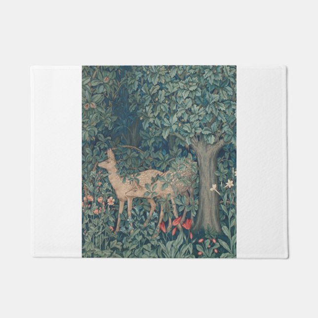 Deer in The Forest, William Morris Deurmat (Voorkant)
