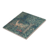 Deer in The Forest, William Morris Tegeltje (Zijkant)