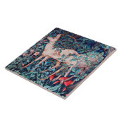 Deer in The Forest, William Morris Tegeltje (Zijkant)