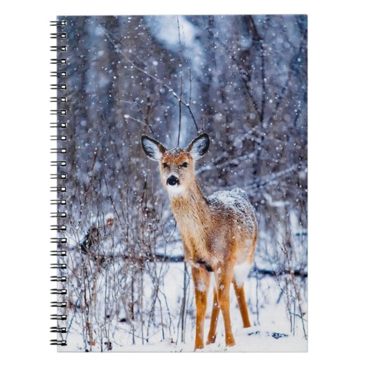 Deer in the Snow Notitieboek (Voorkant)