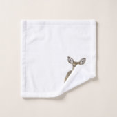 Deer in Winter op Bathroom Towel Set Bad Handdoek (Wasdoekje)