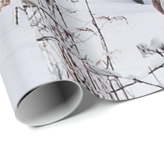 Deer in Winter Wonderland Holiday Cadeaupapier (Rol Hoek)