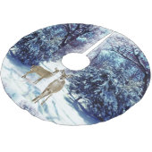 Deer in Winter Wonderland kerstboomrok Kerstboom Rok (Gekanteld)