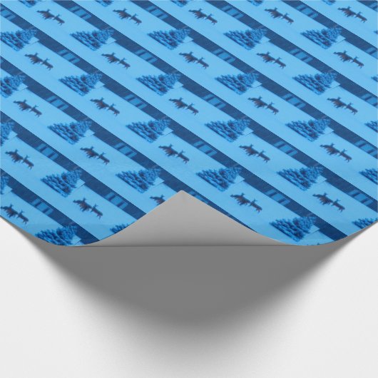 DEER IN WINTER wrapping papier (Hoek)