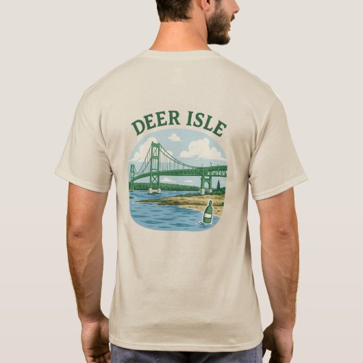 Deer Isle Maine T-shirt (Achterkant)