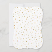 Deer jarig Uitnodiging Woodland Gold Pink Floral (Achterkant)