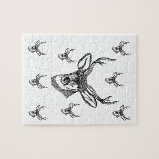 Deer Jigzaag Puzzle Legpuzzel (Horizontaal)