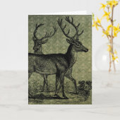  Deer Kaart (Gele Bloem)