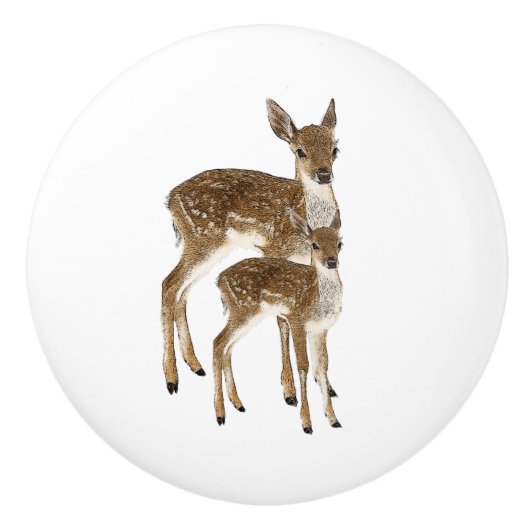 Deer Keramische Knop (Voorkant)