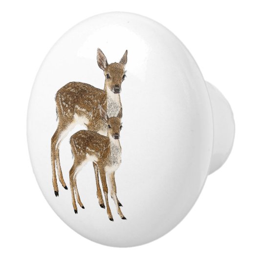 Deer Keramische Knop (Rechts)