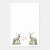 Deer, kerstbomen en Cadeaus Post-it Notes (Voorkant)