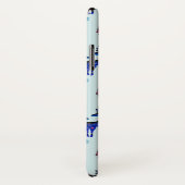 Deer, kerstbomen en sneeuwvlokken met monogram Case-Mate iPhone case (Achterkant / rechts)