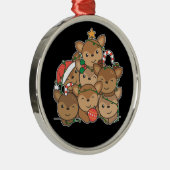 Deer kerstboom Funny Animal Kerstkeramiek Metalen Ornament (Rechts)