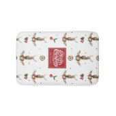 Deer Kerstmis Idyll - persoonlijk Badmat (Voorkant)