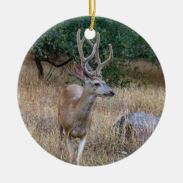 Deer Kerstsierent Keramisch Ornament