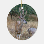 Deer Kerstsierent Keramisch Ornament (Links)
