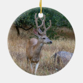 Deer Kerstsierent Keramisch Ornament (Achterkant)