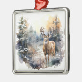 Deer Kerstsierent Metalen Ornament (Links)