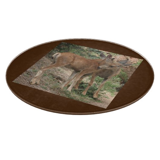 Deer Kissing Snijplank (Hoek)