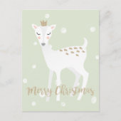 Deer - Kute Kerstmis Briefkaart (Voorkant)