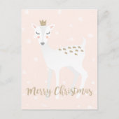 Deer - Kute Kerstmis Briefkaart (Voorkant)