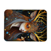 Deer Lady Fantasy Art Magneet (Horizontaal)