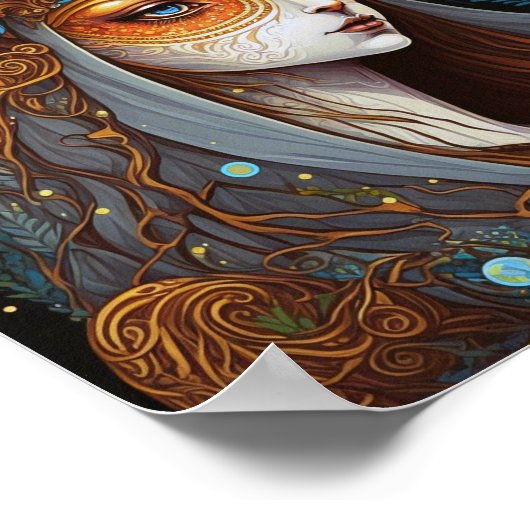 Deer Lady Fantasy Art Poster (Hoek)