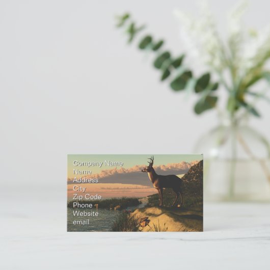 Deer Lake Visitekaartje (Staand voorkant)