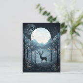 Deer Landscape Fantasy Whimsical Surreal Briefkaart (Staand voorkant)