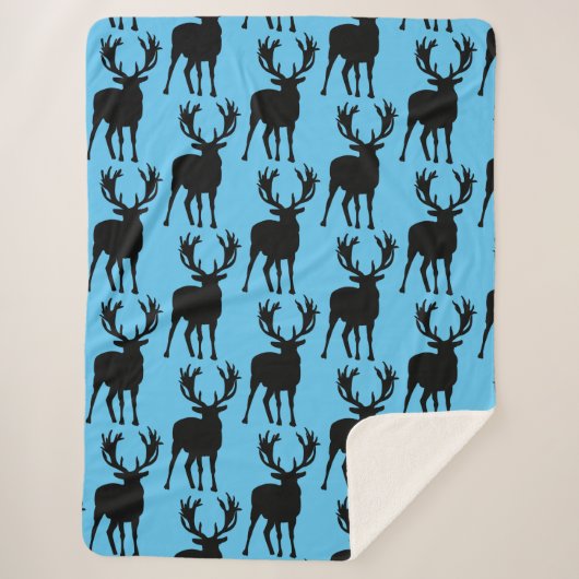 Deer Large Sherpa Blanket Deken (Voorkant)