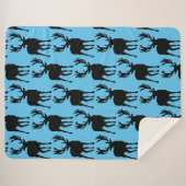 Deer Large Sherpa Blanket Deken (Voorkant (horizontaal))