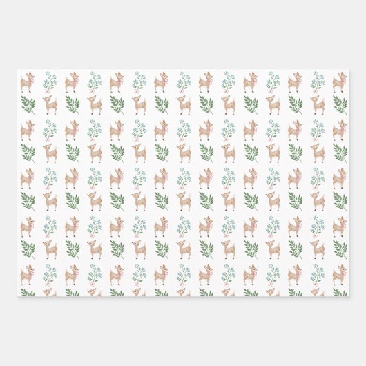 Deer Little One Wrapping Paper (Voorkant 3)